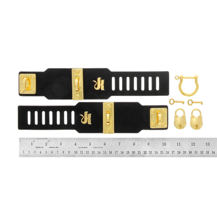 Gold Eclipse Wrist Cuff Set by Kink