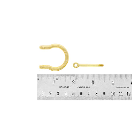 Gold Eclipse Anchor Shackle by Kink - Bondage Toys