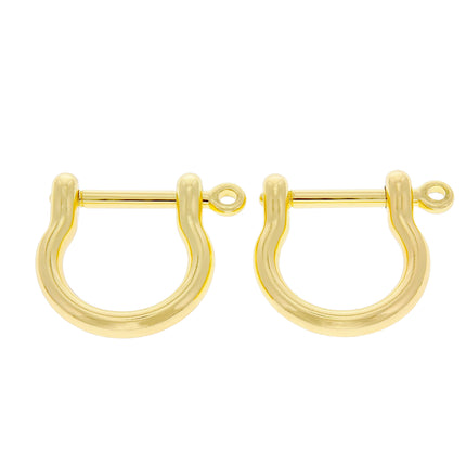 Gold Eclipse Anchor Shackle by Kink - Bondage Toys