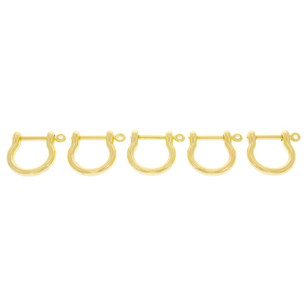 Gold Eclipse Anchor Shackle by Kink - Bondage Toys