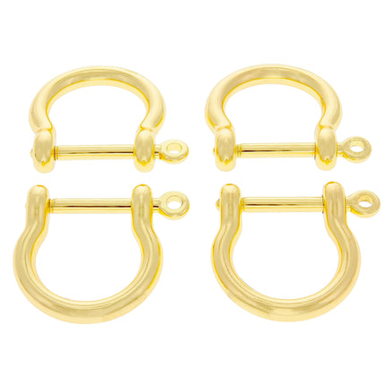 Gold Eclipse Anchor Shackle by Kink - Bondage Toys