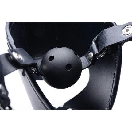 Pup Puppy Play Hood and Breathable Ball Gag - BDSM Toys