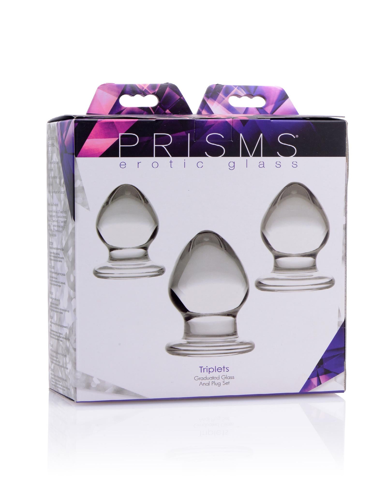 Triplets 3 Piece Glass Anal Plug Kit | KinkStore Kink Store Triplets 3 Piece Glass Anal Plug Kit | KinkStore Kink Store