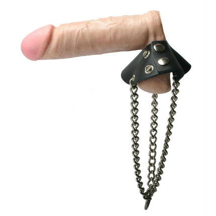 Leather Parachute Ball Stretcher - BDSM Toys