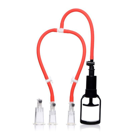 3-Way Suck Her Nipple and Clit Pump System - BDSM Toys
