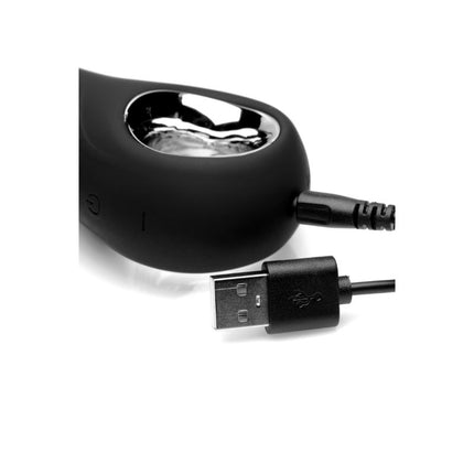 Dark Scepter 10X Vibrating Silicone Anal Beads - Sex Toys