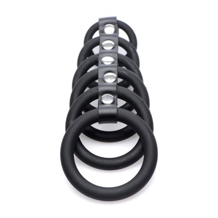6 Ring Silicone Chastity Device - BDSM Toys