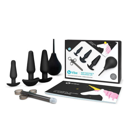 b-Vibe 7-Piece Anal Training & Education Set Black - Sex Toys