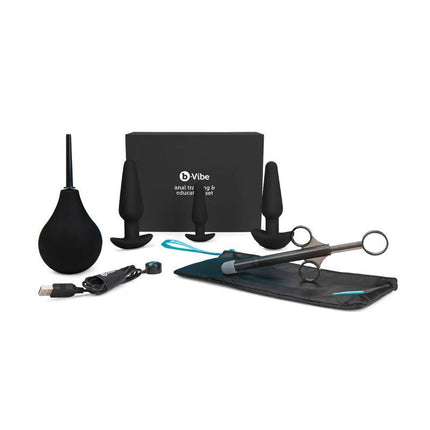 b-Vibe 7-Piece Anal Training & Education Set Black - Sex Toys