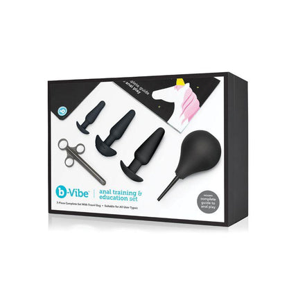 b-Vibe 7-Piece Anal Training & Education Set Black - Sex Toys