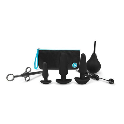 b-Vibe 7-Piece Anal Training & Education Set Black - Sex Toys