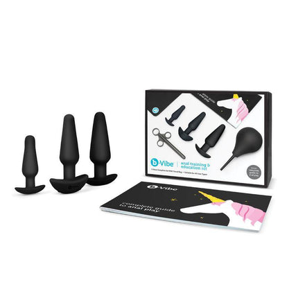 b-Vibe 7-Piece Anal Training & Education Set Black - Sex Toys