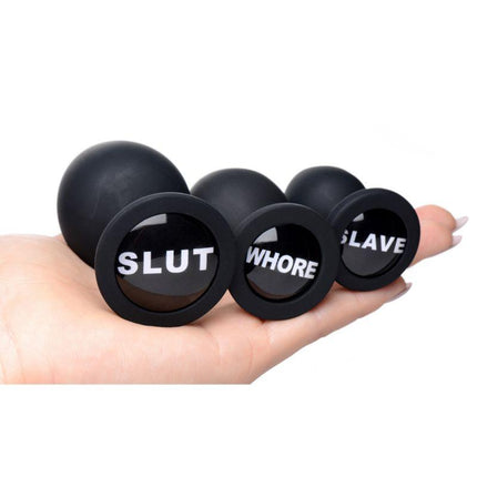 Dirty Words Anal Plug Set - Sex Toys
