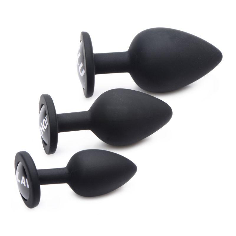 plug anal para que serve Dirty Words Anal Plug Set