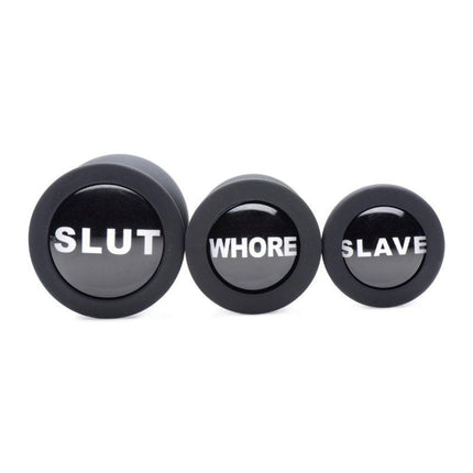 Dirty Words Anal Plug Set - Sex Toys