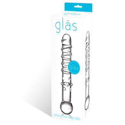 Glas 7 in. Callisto Clear Glass Dildo - Sex Toys