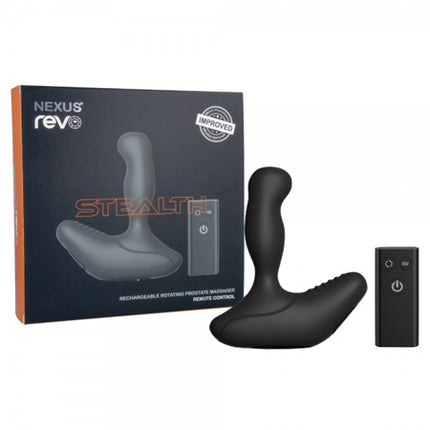 Nexus REVO STEALTH Remote Control Rotating Prostate Massager - Black - Sex Toys