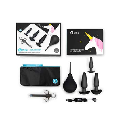 b-Vibe 7-Piece Anal Training & Education Set Black - Sex Toys