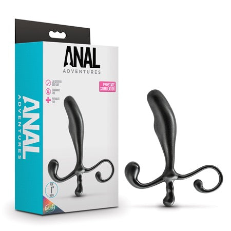 Blush Anal Adventures Prostate Stimulator Black - Sex Toys