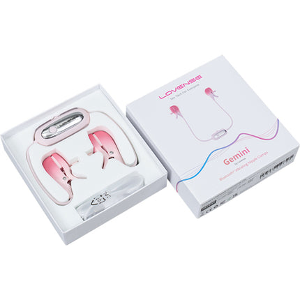 Lovense Gemini Bluetooth Rechargeable Vibrating Nipple Clamps - BDSM Toys