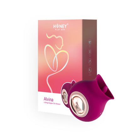 Honey Play Tongue Licking Clitoral Vibrator Magenta - Sex Toys