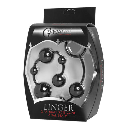 Linger Graduated Silicone Anal Beads - Sex Toys