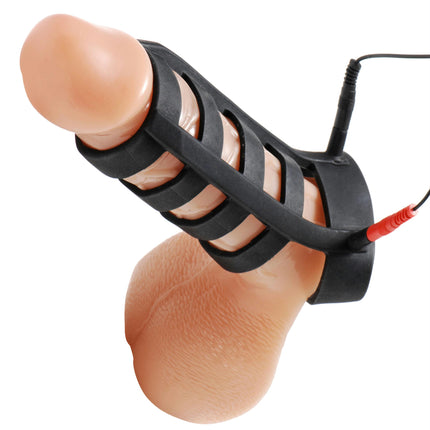 Power Cage Silicone E-Stim Cock and Ball Sheath - Electro Toys