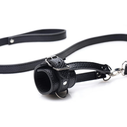 Ball Stretcher With Leash - BDSM Toys