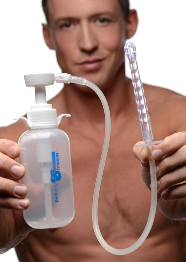 Pump Action Enema Bottle with Nozzle - Sex Toys