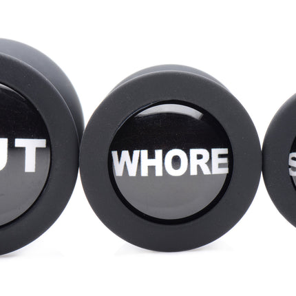 Dirty Words Anal Plug Set - Sex Toys