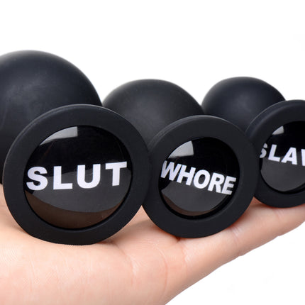 Dirty Words Anal Plug Set - Sex Toys