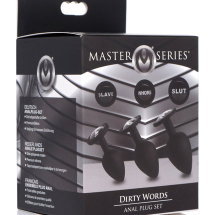 Dirty Words Anal Plug Set - Sex Toys