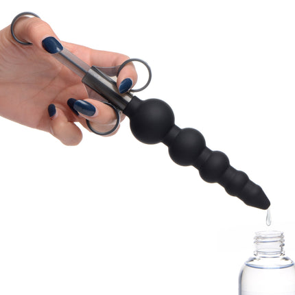 Silicone Graduated Beads Lubricant Launcher - Sex Toys