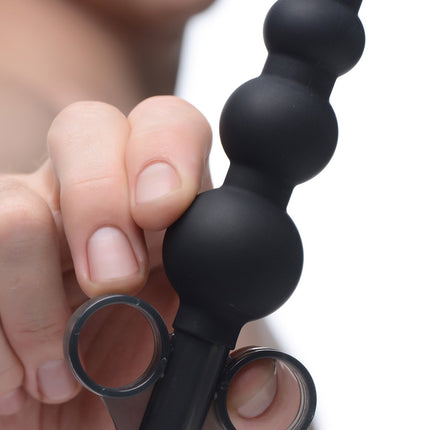 Silicone Graduated Beads Lubricant Launcher - Sex Toys