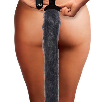 Remote Control Vibrating Fox Tail Anal Plug - Sex Toys