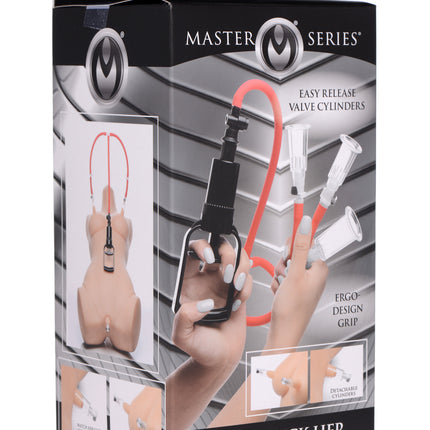 3-Way Suck Her Nipple and Clit Pump System - BDSM Toys