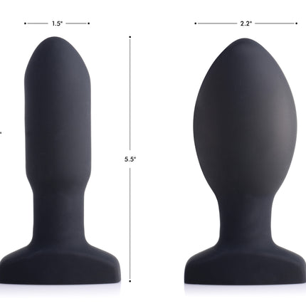 Worlds First Remote Control Inflatable 10X Vibrating Missile Silicone Anal Plug - Sex Toys