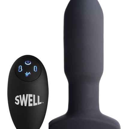 Worlds First Remote Control Inflatable 10X Vibrating Missile Silicone Anal Plug - Sex Toys