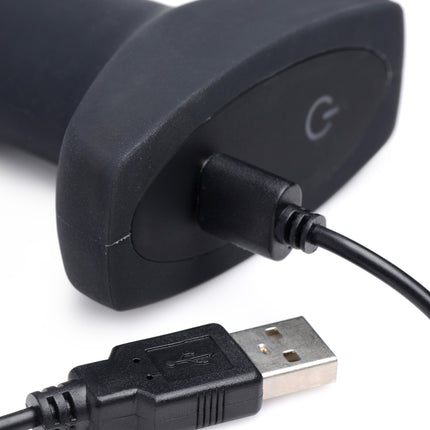 Worlds First Remote Control Inflatable 10X Vibrating Missile Silicone Anal Plug - Sex Toys