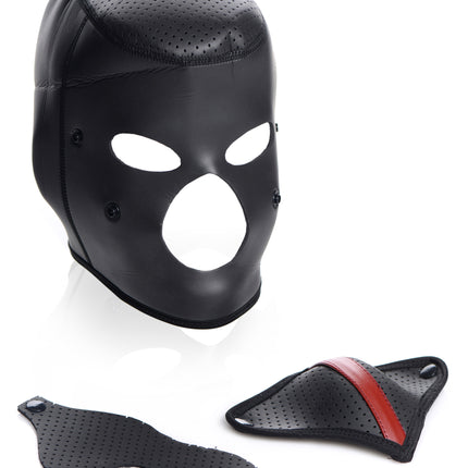 Scorpion Hood With Removable Blindfold and Face Mask - BDSM Toys