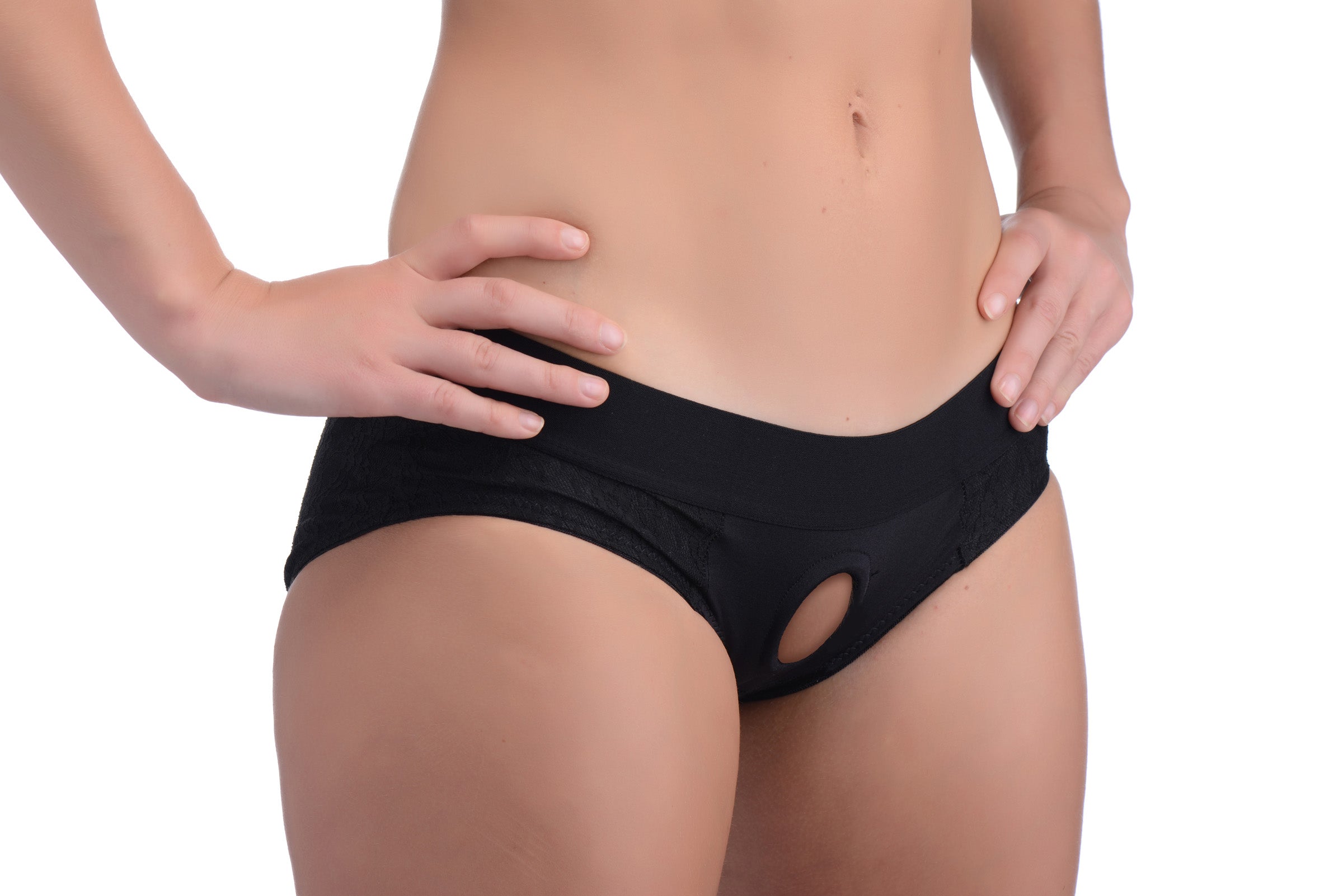Lace Envy Black Crotchless Panty Harness | KinkStore Kink Store Lace Envy Black Crotchless Panty Harness | KinkStore Kink Store