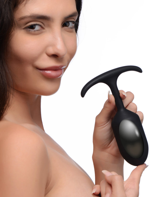 Premium Silicone Weighted Anal Plug - Sex Toys