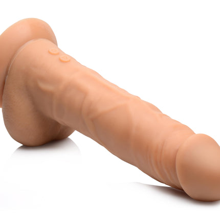 Power Pounder Realistic Thrusting Silicone Dildo - Sex Toys