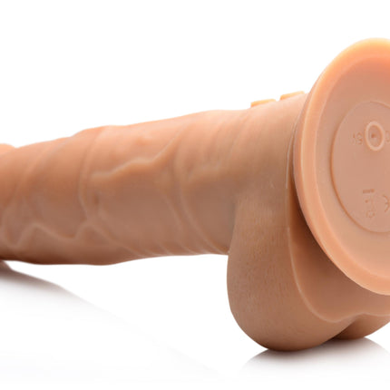 Power Pounder Realistic Thrusting Silicone Dildo - Sex Toys