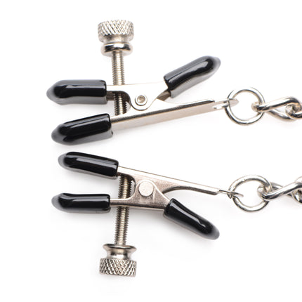 Titty Taunter Nipple Clamps with Weighted Bead - BDSM Toys