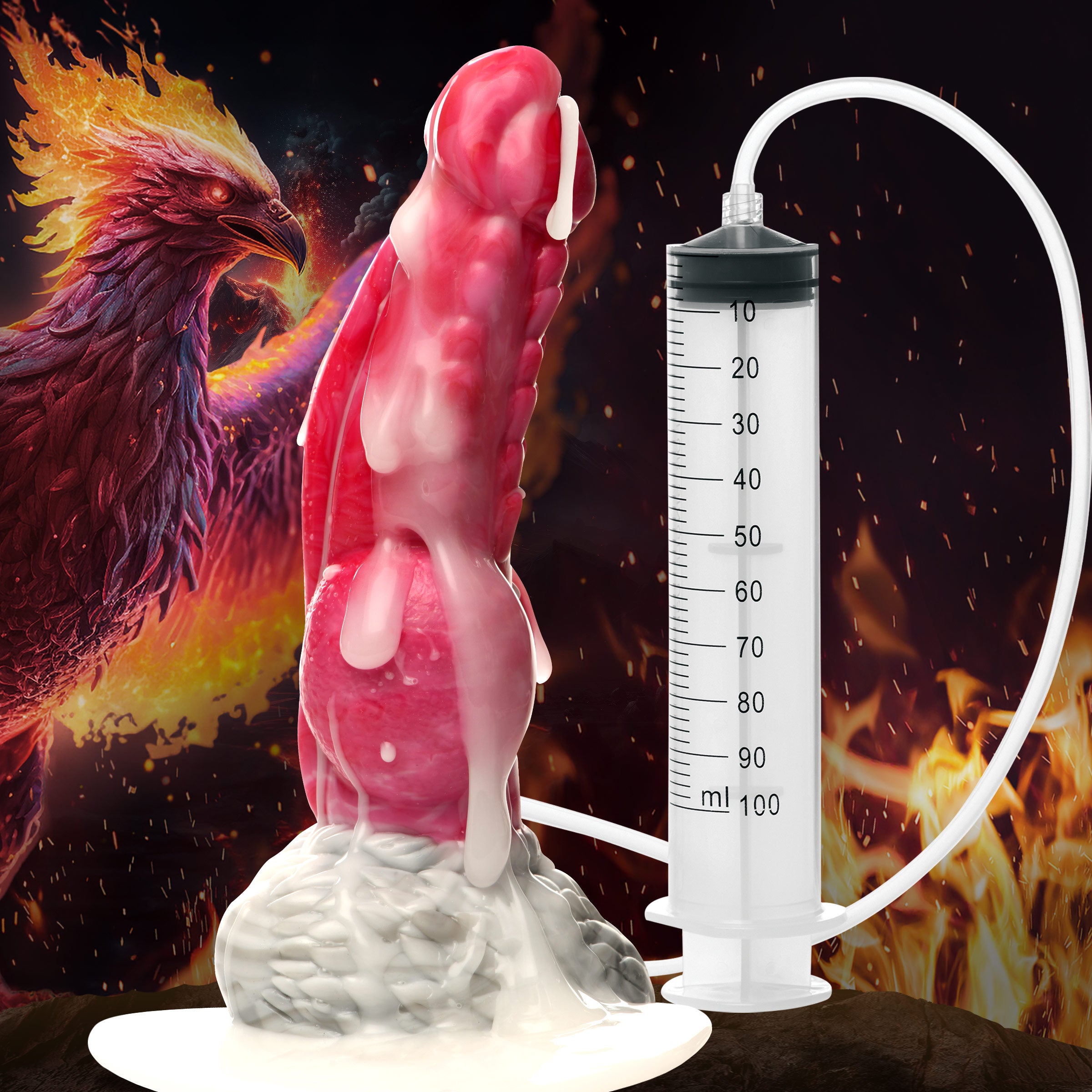 Resurrector Phoenix Squirting Silicone Dildo Kink Store Resurrector Phoenix Squirting Silicone Dildo Kink Store