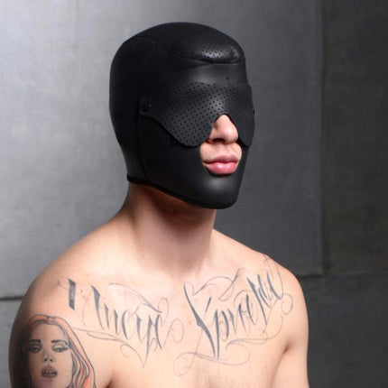 Scorpion Hood With Removable Blindfold and Face Mask - BDSM Toys