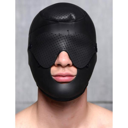 Scorpion Hood With Removable Blindfold and Face Mask - BDSM Toys