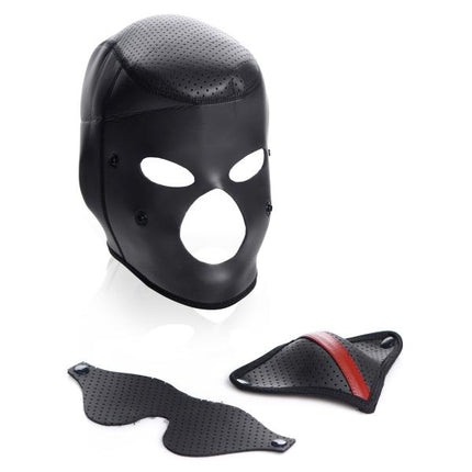 Scorpion Hood With Removable Blindfold and Face Mask - BDSM Toys