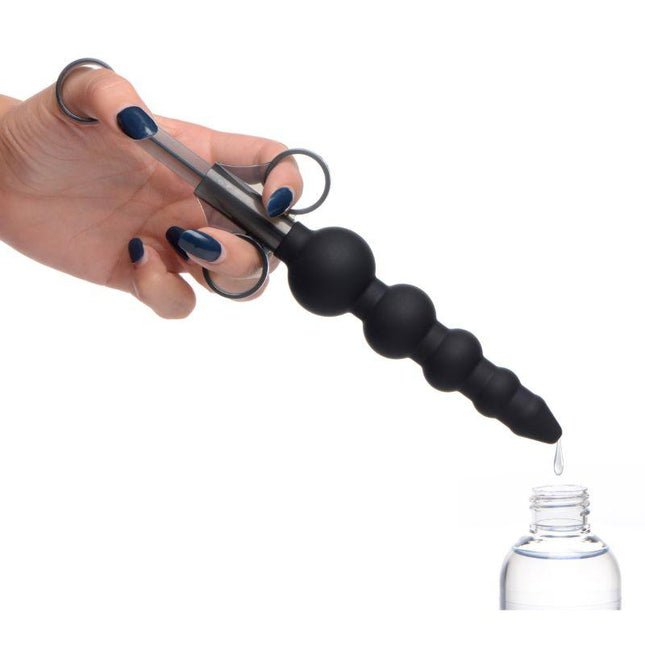 Silicone Graduated Beads Lubricant Launcher - Sex Toys